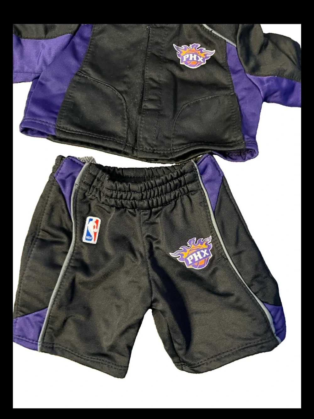 Vintage Build-A-Bear Workshop NBA Phoenix Suns Warm-Up Suit Jacket Pants RARE